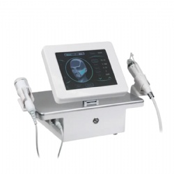 2 Handles Acne Treatment Radio Frequency Skin Tightening Microneedling RF Machine