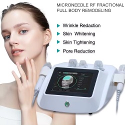 2 In 1 Portable Gold RF Microneedle Skin Rejuvenation Anti-Aging Wrinkle Removal Microneedling Machine